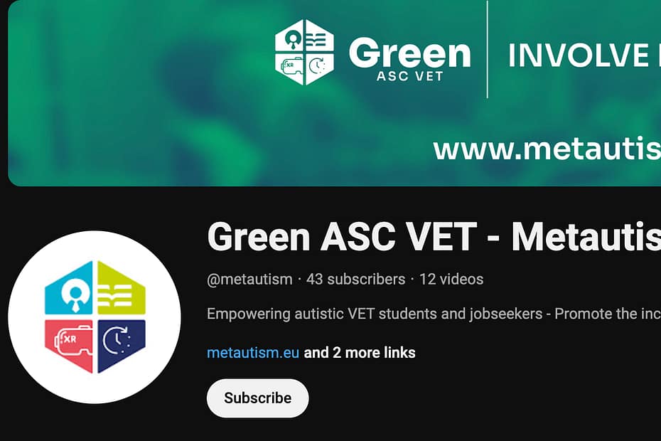 Green ASC VET Partner Statement On YouTube 2 metautism youtube